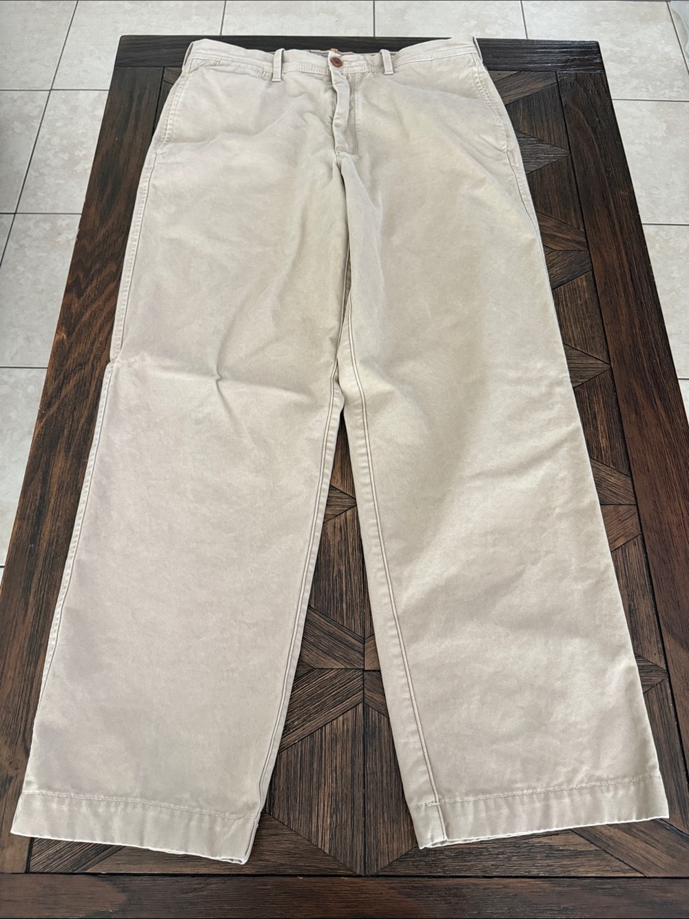 Timberland Men’s Relaxed Utility Trousers Khaki Pants 34x32 Cotton Workwear